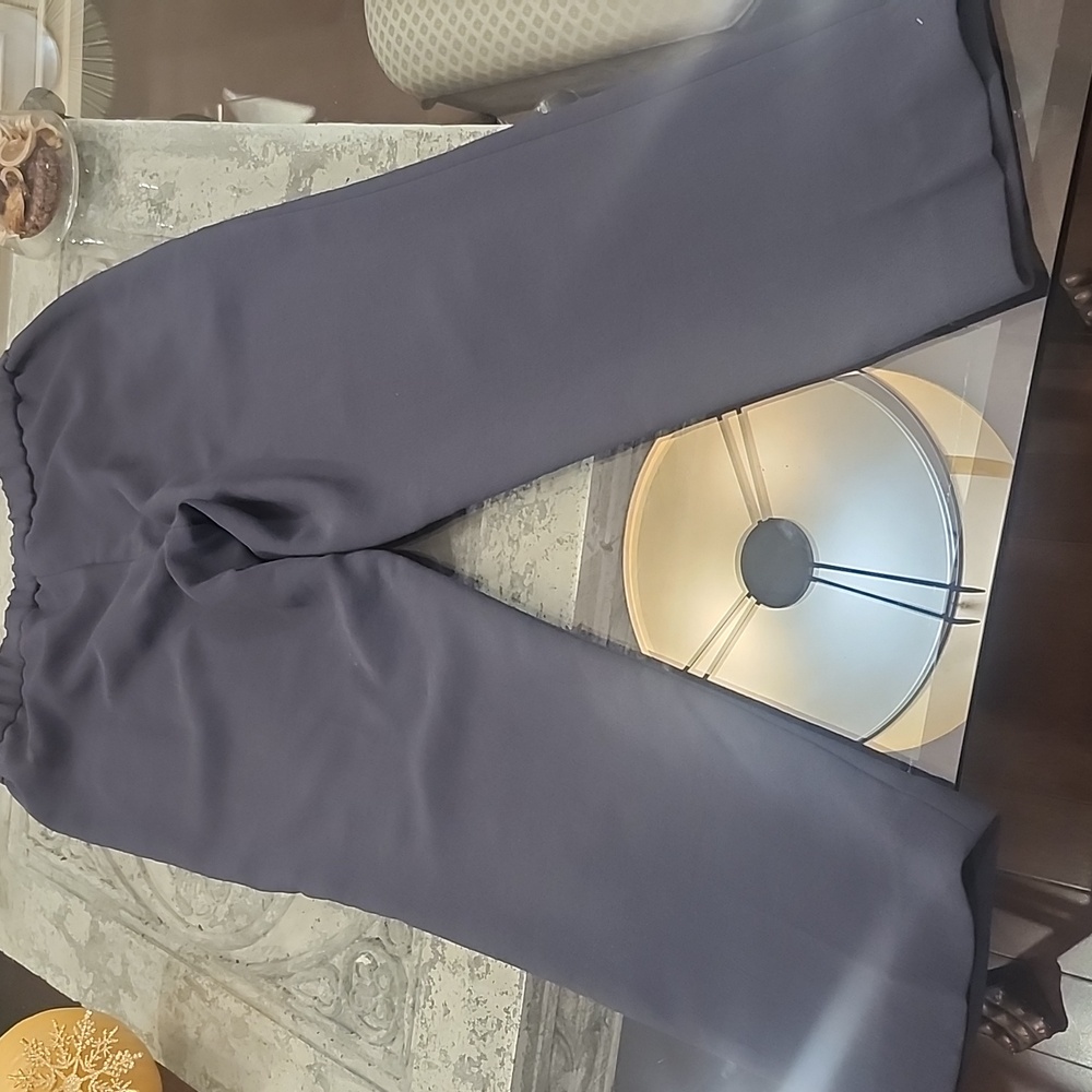 Aritzia Wilfred Darontal Gray Crepe Pull On Gray Trousers 6 - Picture 10 of 11
